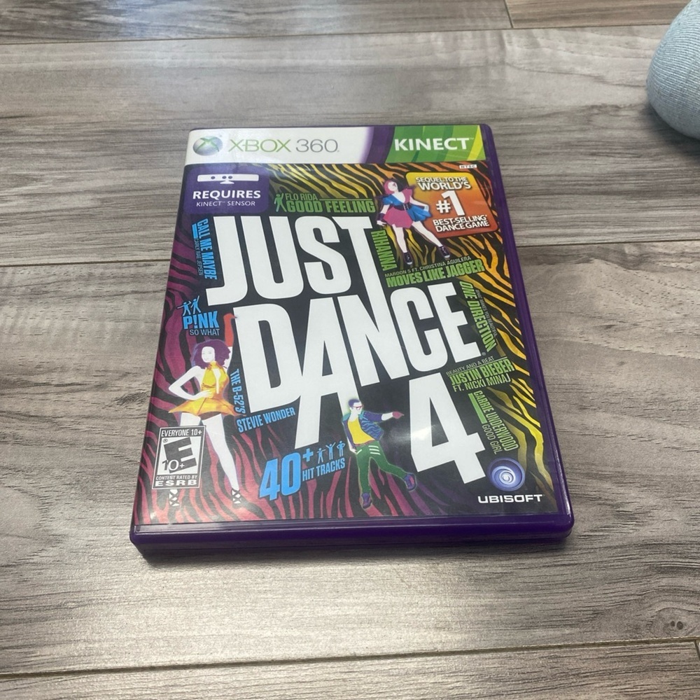 Microsoft XBOX 360 Kinect Just Dance 4 Ultimate Party Songs With Manual